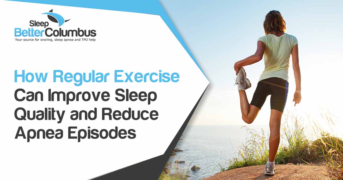 Image of a woman exercising, representing Sleep Better Columbus, highlighting how regular exercise can improve sleep quality and reduce apnea episodes, aligning with the page's focus on holistic sleep health solutions.