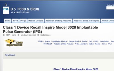 Inspire Medical Systems Recall Notice