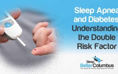 Image of a sugar test kit, representing Sleep Better Columbus, highlighting the connection between sleep apnea and diabetes and emphasizing the double risk factor, aligning with the page's focus on managing interconnected health conditions.