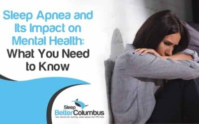 Image of a frightened woman, representing Sleep Better Columbus, highlighting the impact of sleep apnea on mental health and providing key insights, aligning with the page's focus on comprehensive sleep wellness.