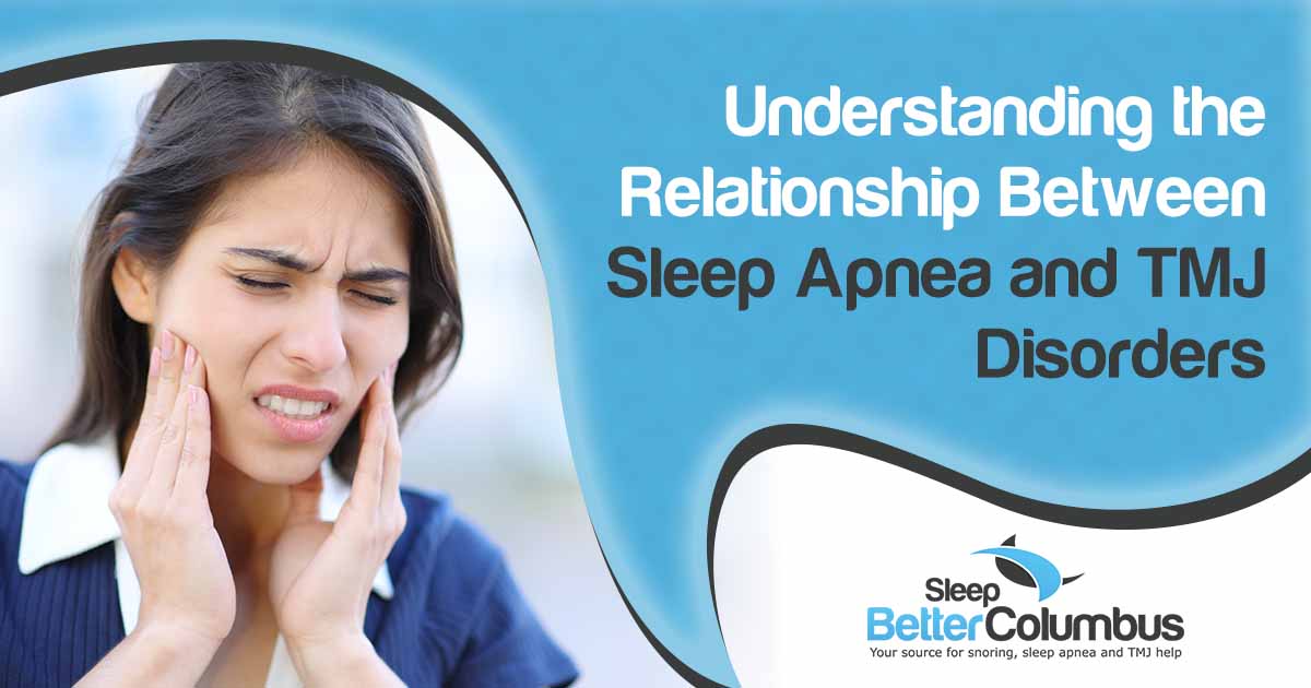 Image of a woman experiencing a toothache, representing Sleep Better Columbus, highlighting the relationship between sleep apnea and TMJ disorders, aligning with the page's focus on interconnected health issues.